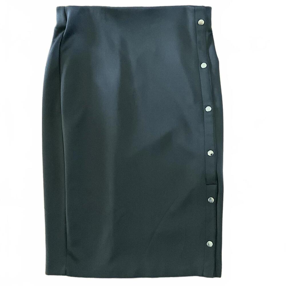 Black Knee Length Pencil Skirt M
